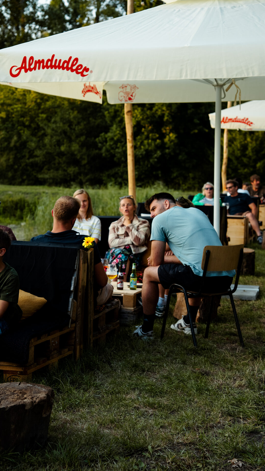 Gezellig onder parasols